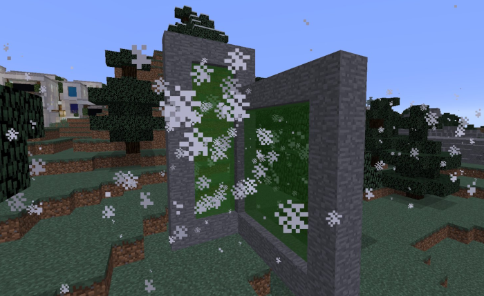 Universal sized Minecraft dimension portals with support for entity teleportation